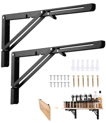 Produktbild von Klappbare Regalhalter für Wandmontage, Set von 2
