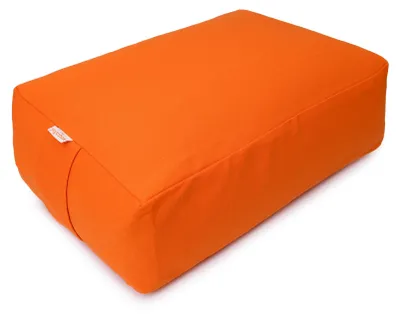 Produktbild von yogabox VIPASSANA Kissen XL - orange 45 x 33 x 14 cm Buchweizenschalen