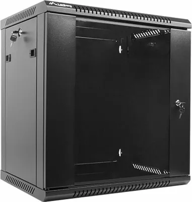 Image de Lanberg Rack Wandschrank 48,30cm (19") 12U/600X450 Glastür schwarz (WF01-6412-10B)