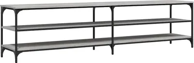 Produktbild von vidaXL TV-Schrank Grau Sonoma 200x30x50 cm Holzwerkstoff und Metall