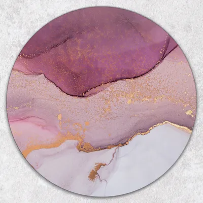 Produktbild von Glas-Herdabdeckplatten Glaskeramikkochfeld-Abdeckung Spritzschutz Glas Runden Schneidebrett fi40 cm - Marmor Farbe
