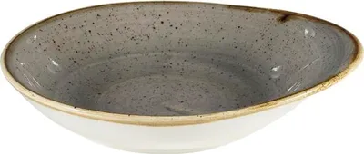 Produktbild von CHURCHILL Stonecast Peppercorn Grey Schale oval, tief, Länge: 185 mm