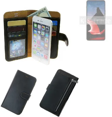 Produktbild von K-S-Trade Schutz Hülle kompatibel mit Motorola ThinkPhone Klapphülle Case Phone cover Slim Handytasche Handy Hülle schwarz aus Kunstleder (1 Stk)