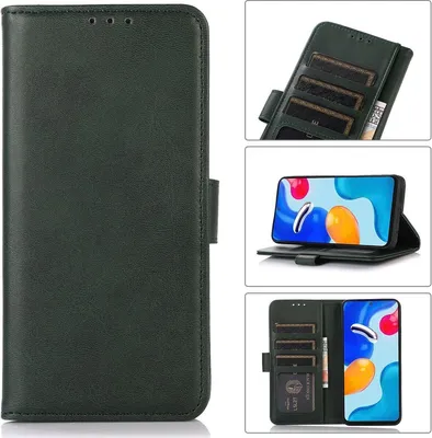 Produktbild von Mobigear Wallet  Motorola Moto G42 Hülle Klapphülle Geldbörse - Grün