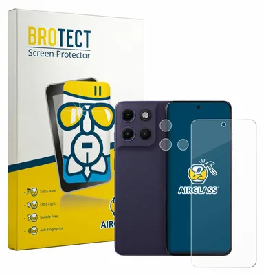 Produktbild von BROTECT Schutzglas für Motorola Moto G17 (Display+Kamera) Schutzfolie Panzer Folie Glas Display Schutz klar