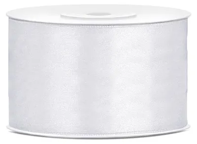 Zdjęcie produktu dla Tasiemka satynowa, biały 38mm/25m