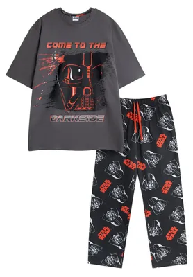 Obrázek produktu pro Star Wars – pyžamo s dlouhými kalhotami pro muže, krátký rukáv NS9230 (M) (černé)