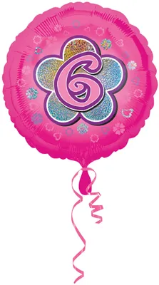 Produktbild von Amscan 2954801, Spielzeugballon, Folie, Pink, Rund, 5 Stück(e)