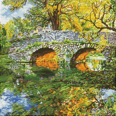 Produktbild von Diamond Dotz Diamond Painting Country Bridge großes Landschaftsbild