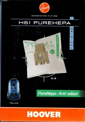 Produktbild von Hoover Staubsaugerbeutel H61 Purehepa für Staubsauger Telios - Nr.: 35600398