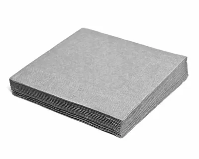 Produktbild von 500x Servietten 33 x 33 cm 1/4 -Falz 2-lagig grau