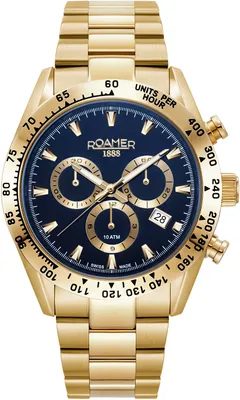 Produktbild von Roamer Herren Uhr Analog Quarz Chronograph 850837 48 45 20 Monza 100 Edelstahl