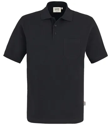 Produktbild von HAKRO Hakro Herren Pocket-Poloshirt Top #802 Gr. 2XL schwarz