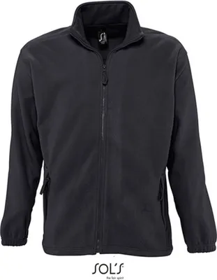Produktbild von SOLs 55000 | Fleecejacket North / Herren Jacke bis 5XL - Farbe: Charcoal Grey (Solid) - Größe: 4XL
