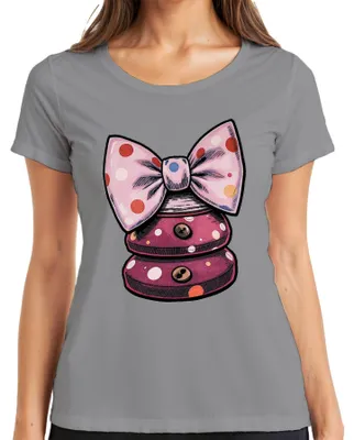 Zdjęcie produktu dla Koszulka damska z nadrukiem w kropki, motywem klauna i karnawału, w stylu jeck, w kolorze szarym, rozmiar XXL
