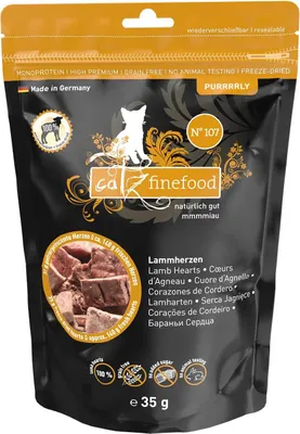 Produktbild von catz finefood Purrrrly N° 107 - Lammherzen 35g