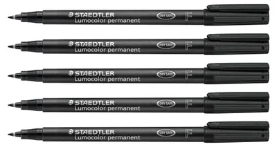 Immagine prodotto di STAEDTLER Lumocolor 318, pennarello indelebile – nero, punta fine, 0,6 mm