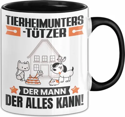 Produktbild von Tierheimunterstützer Tasse Geschenk für Tierheimunterstützer Der Mann Der Alles Kann Geschenkidee zum Geburtstag (Schwarz)
