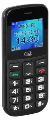 Produktbild von Trevi Max 20, Balken, Single SIM, 4,5 cm (1.77"), 160 x 128 Pixel, 600 mAh, Schwarz