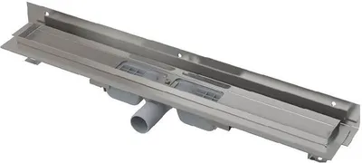 Produktbild von Alcadrain APZ104 Flexible Low Duschrinne mit Rand für den perforierten Rost und mit einstellbarem Kragen zur Wand 750 mm