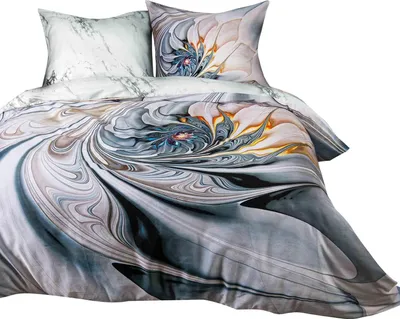 Produktbild von Bettwäsche, Baumwollsatin, hohe Qualität, 160x200 22402 Graue Fantasie