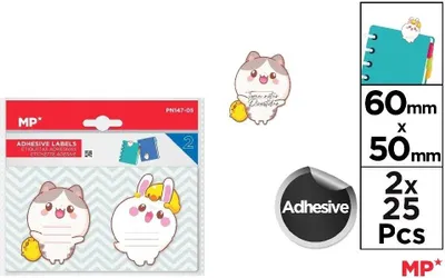 Productafbeelding van Zelfklevende kattenstickers, 2 x 25 stuks - MP Main Paper