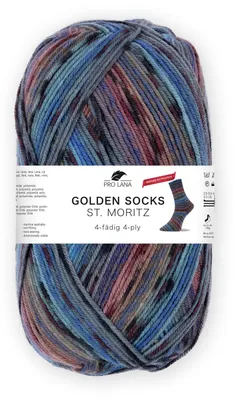 Produktbild von Pro Lana Golden Socks ST. MORITZ Merino extrafein 100 g 4-fach Sockenwolle 420 m Farbe 473.06 - lila/flieder
