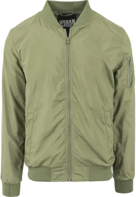 Productafbeelding van Urban Classics heren lichtgewicht bomberjack, olijgroen, maat S (EU)