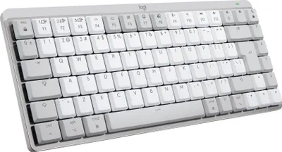 Produktbild von Logitech Master Series MX Mechanical Mini for Mac - Tastatur - hinterleuchtet - kabellos - Bluetooth LE - QWERTY - US International - Tastenschalter: Tactile Quiet - Pale Gray