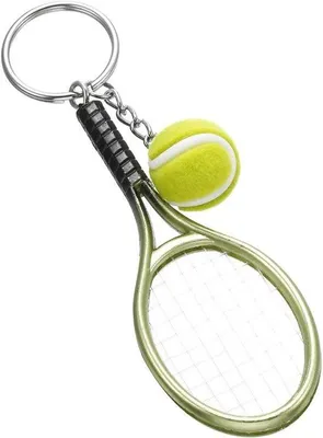 Immagine prodotto di Portachiavi da tennis in metallo, stile sportivo