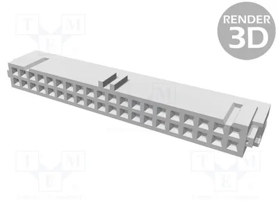 Obrázok produktu pre 1x konektor pre plochý kábel, samica, 1,27 mm, 4-215882-0 - konektor, počet kontaktov: 40