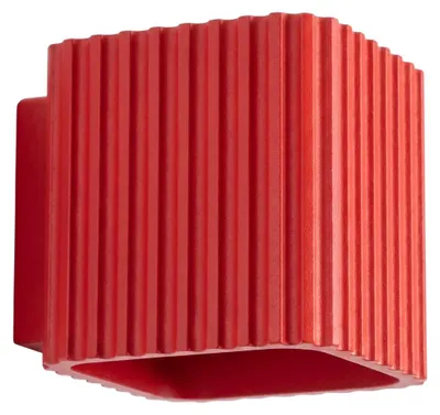 Productafbeelding van Wandlamp RIFF rood G9 1xG9 8W aluminium 10x12x10cm Sollux Lighting