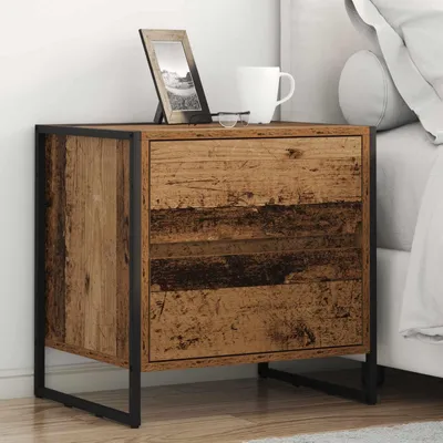 Obrázok produktu pre vidaXL Nočný stolík staré drevo 50 x 39,5 x 50 cm materiál na báze dreva