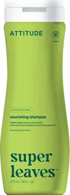Produktbild von ATTITUDE Nourishing Hair Shampoo, EWG Verified, For Dry and Damaged Hair, Naturally Derived Ingredients, Vegan and Plant Based, Grapeseed Oil and Oliv