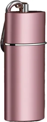 Produktbild von Tragbarer Aschenbecher mit Schnalle versiegelter Zug Schließe Anti-Scenaling Metall Liner Butt Station Stahl Edelstahl Mini Mobile Aschenbecher Männer Pocket Gadget Kreatives Geschenk-Roségold
