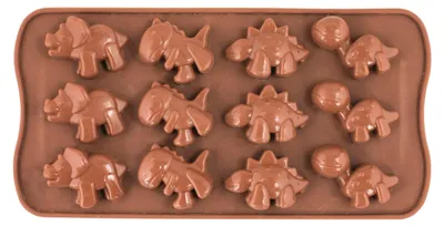 Produktbild von CREARTEC Silikonformen - 12 Dinos - zur Herstellung von Dekoartikeln - 53225