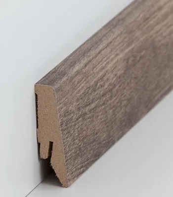 Produktbild von Sockelleiste MDF 18 x 58 x 2400 mm Eiche zum Kleben, Clipsen, Schrauben & Nageln MDF-Kern foliert Fußleiste by PROVISTON 24 Meter | 10 Stück