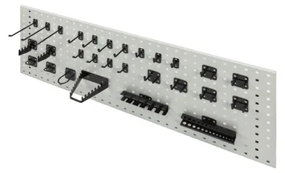 Produktbild von ADB Hakensatz/Werkzeughalter, 28 tlg., RAL 9005