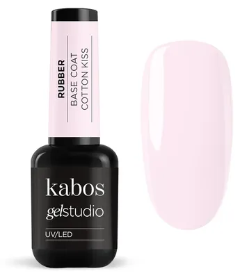 Zdjęcie produktu dla Kabos Gelstudio Rubber Base Coat Podkład Bawełna Kiss 10 ml