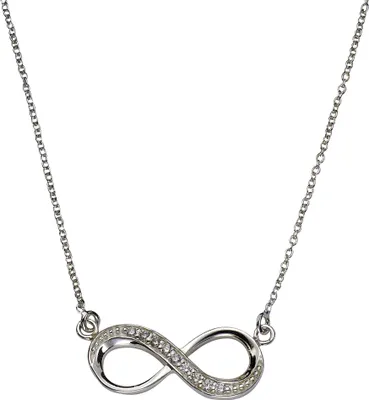 Produktbild von Zeeme Silber Halskette 925/- Sterling Silber 45cm weiß Zirkonia weiß 299250036
