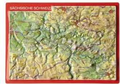 Produktbild von Reliefpostkarte Sächsische Schweiz
