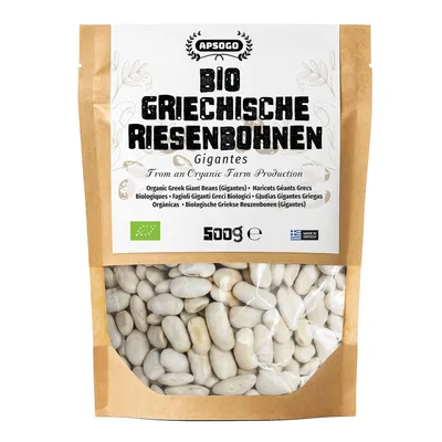 Produktbild von Apsogo Riesenbohnen aus Griechenland - Gigantes, Vegan, 500g
