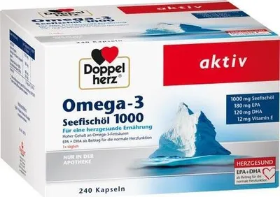 Produktbild von DOPPELHERZ Omega-3 Seefischöl 1000 Kapseln