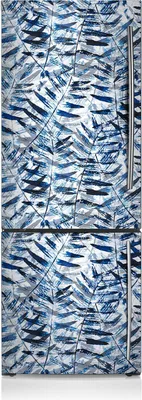 Produktbild von Dekoration Kühlschrank Aufkleber Magnete Küche Kühlschrankmagnete 60x205 cm - Tropische Blätter