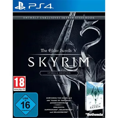 Produktbild von Skyrim Spiel für PS4 S.E. incl Steelbook inkl 3 DLC The Elder Scrolls limitiert