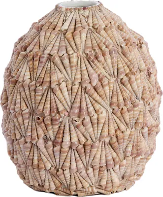 Produktbild von Light & Living - Vase SHELL - Ø33x37cm - Braun