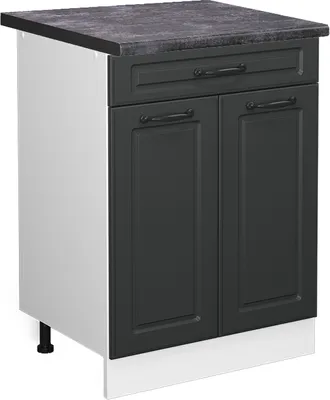 Image de Meuble cuisine Vicco R-Line Anthracite campagne 60cm avec tiroir, PT Anthracite, Model 45410