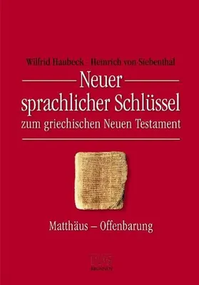 Obrázek produktu pro Neuer sprachlicher Schlüssel zum griechischen Neuen Testament