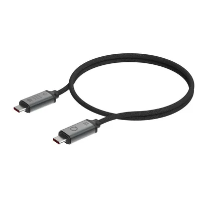 Zdjęcie produktu dla LinQ, kabel USB4 USB-C / USB-C PRO - 1 m, czarny