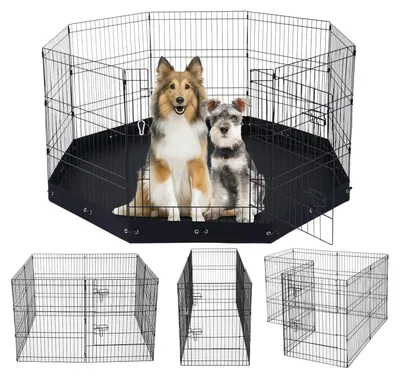 Image de Solidchoice - Cage pour chiens pliable en métal, avec porte, idéale pour les petits animaux
